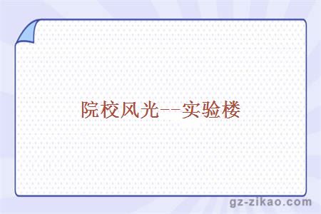 院校風(fēng)光--實(shí)驗樓