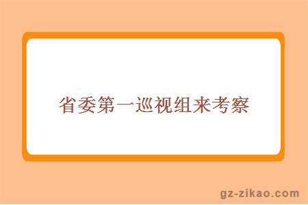 省委第一巡視組來(lái)考察