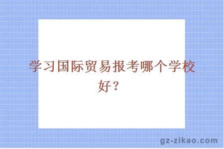 大學(xué)自考國際貿易專(zhuān)業(yè)