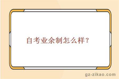 自考業(yè)余制
