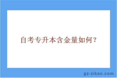自考專(zhuān)升本