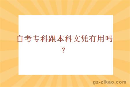 自考專(zhuān)科