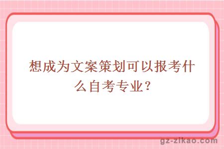 文案策劃自考專(zhuān)業(yè)
