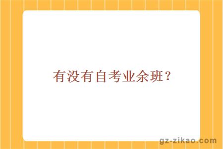 大學(xué)自考業(yè)余班