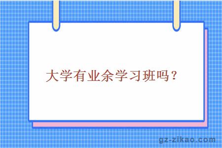 業(yè)余班