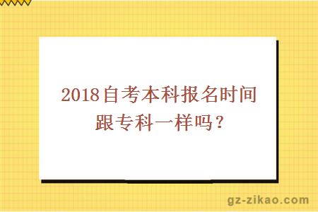 自考本科報名時(shí)間