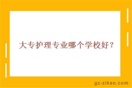 大專(zhuān)護理專(zhuān)業(yè)哪個(gè)好