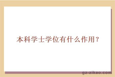 本科學(xué)士學(xué)位