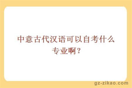 古代漢語(yǔ)