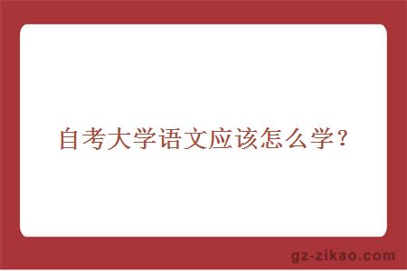 大學(xué)語(yǔ)文