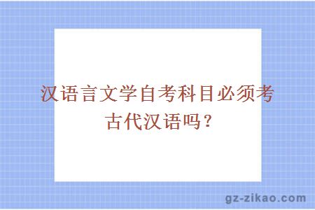 漢語(yǔ)言文學(xué)
