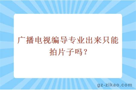廣播電視編導