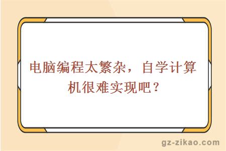 電腦編程