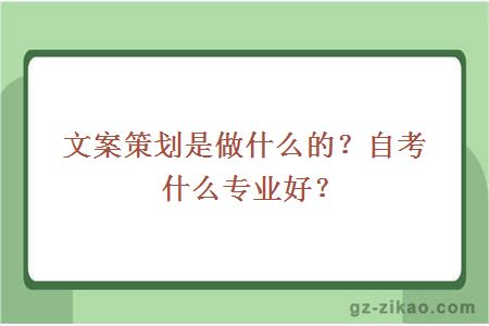 文案策劃