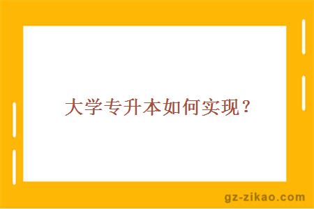 自考專(zhuān)升本