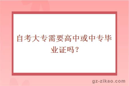 自考大專(zhuān)