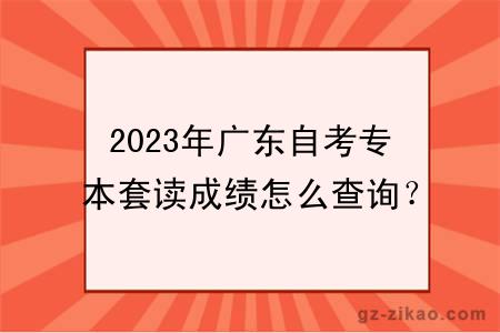 2023年廣東自考專(zhuān)本套讀成績(jì)怎么查詢(xún)？不及格有影響嗎？