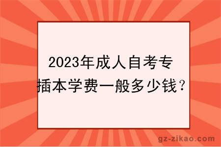 2023年成人自考專(zhuān)插本學(xué)費一般多少錢(qián)？