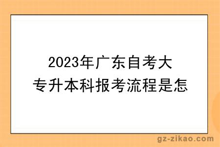 2023年廣東自考大專(zhuān)升本科報考流程是怎樣的？多少錢(qián)？